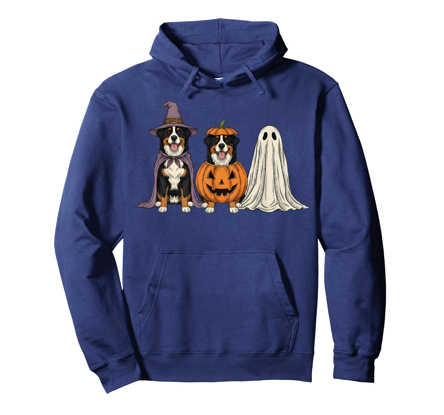 Spooky Ghost Bernese Mountain Dog Pumpkin Halloween T-Shirt