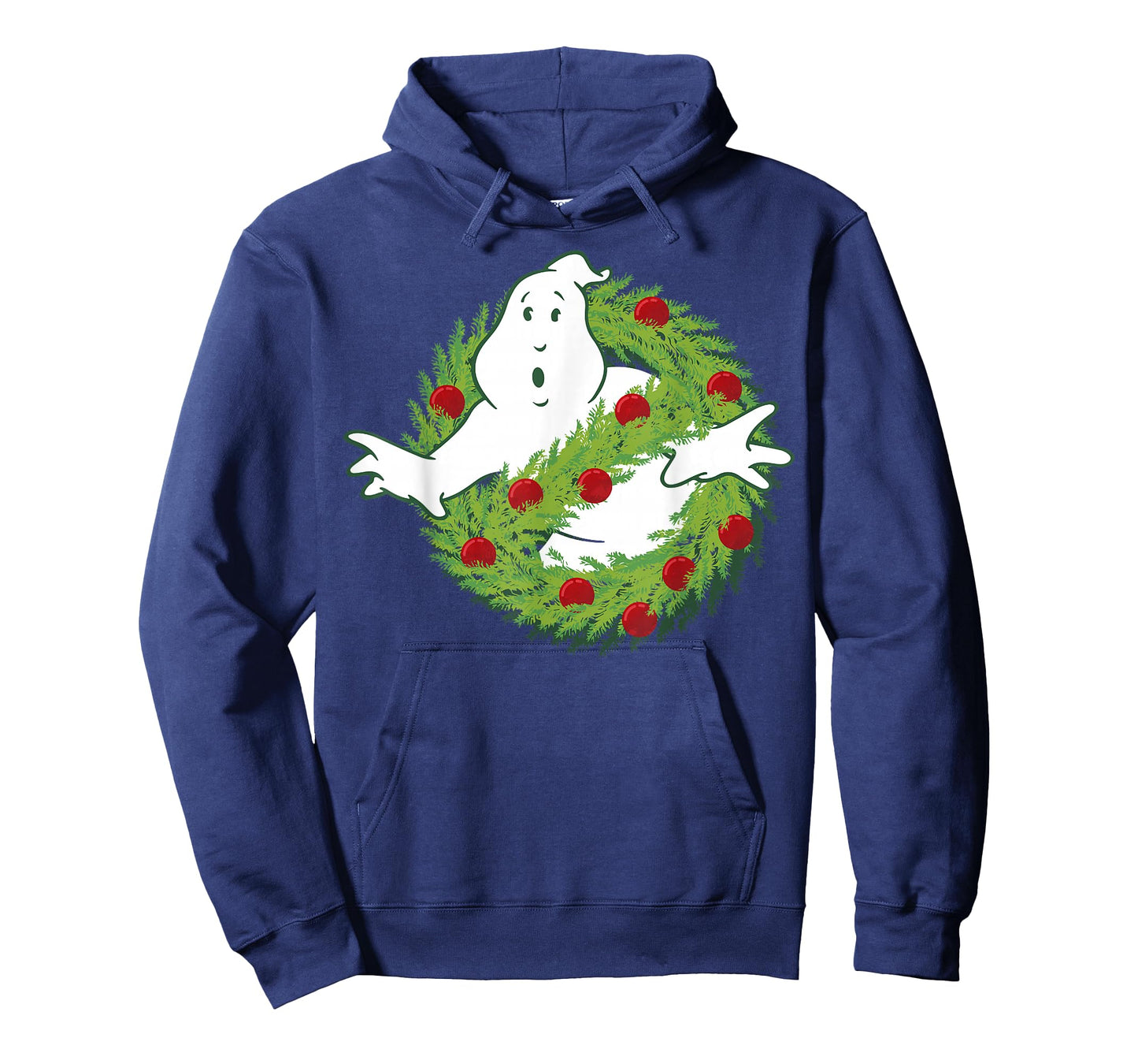 Ghostbusters Classic Logo Christmas Wreath Graphic T-Shirt T-Shirt