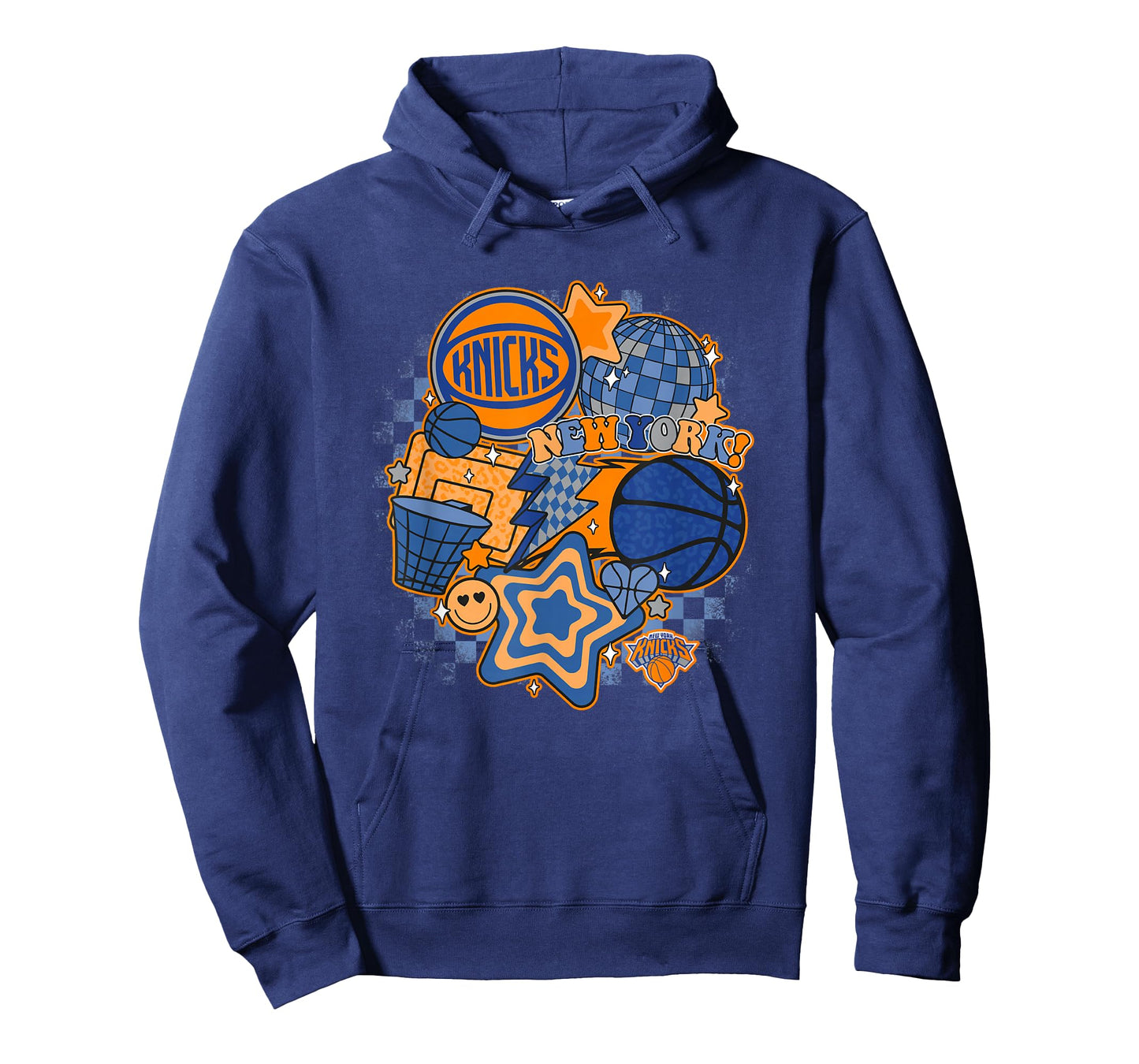 NBA New York Knicks Psychedelic Basketball Collage T-Shirt