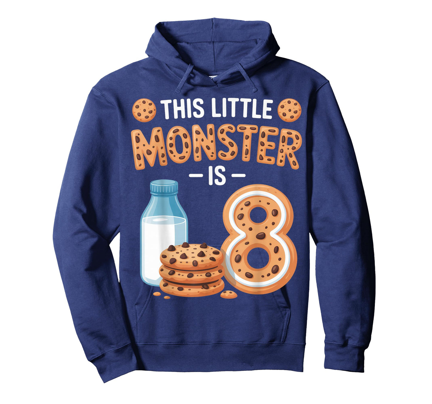 This Little Monster is 8 Cookie Lovers Birthday Party Fun T-Shirt