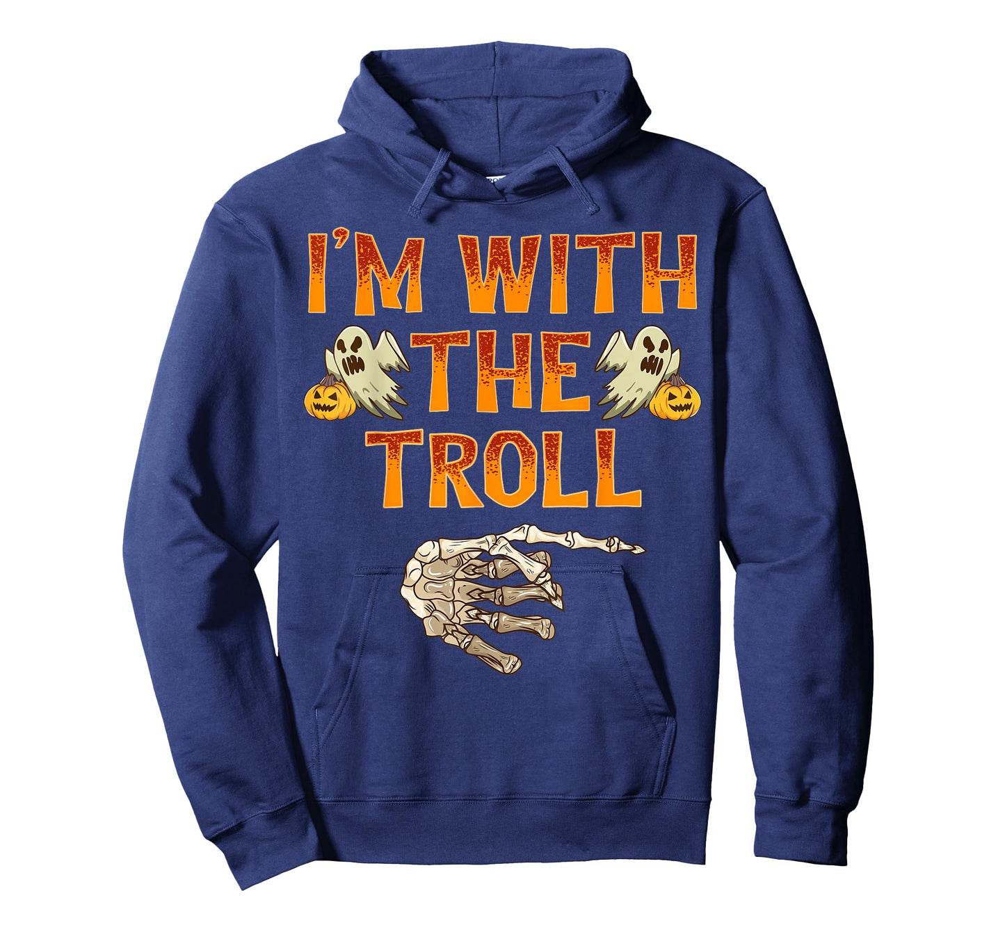 I'm With The Troll Shirt Costume Funny Halloween Couple T-Shirt