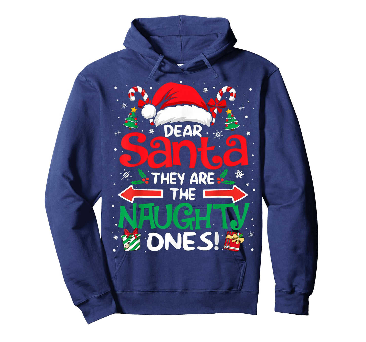 Dear Santa They are The Naughty Ones Funny Christmas T-Shirt