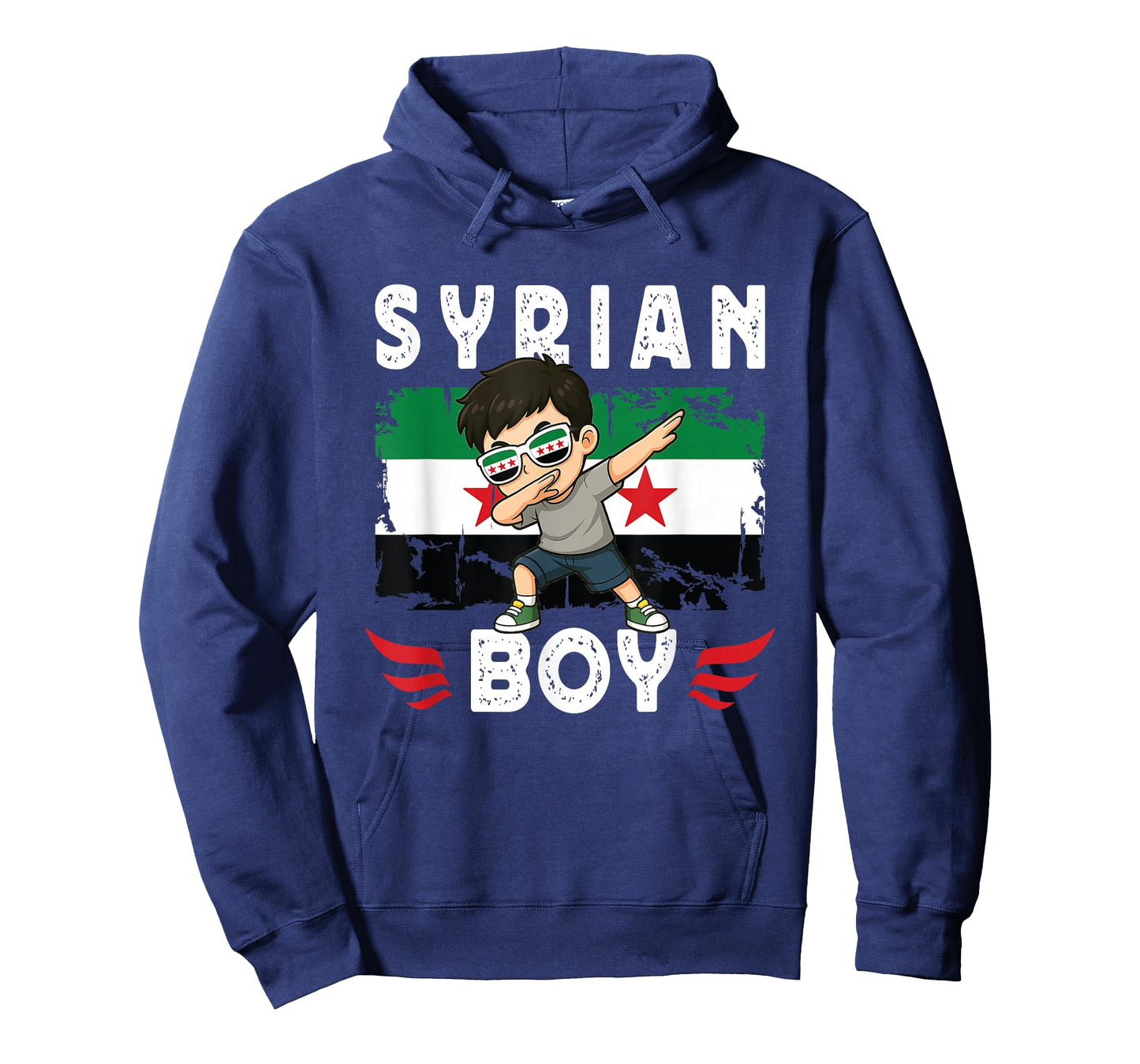 Proud Syrian Boy Dab Pose Syrian Son Guy Syria Flag T-Shirt