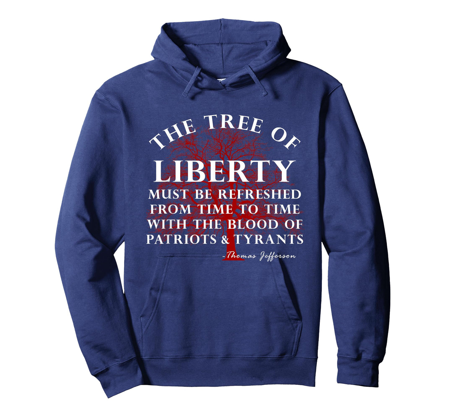Tree of Liberty Thomas Jefferson Patriots and Tyrants Quote T-Shirt