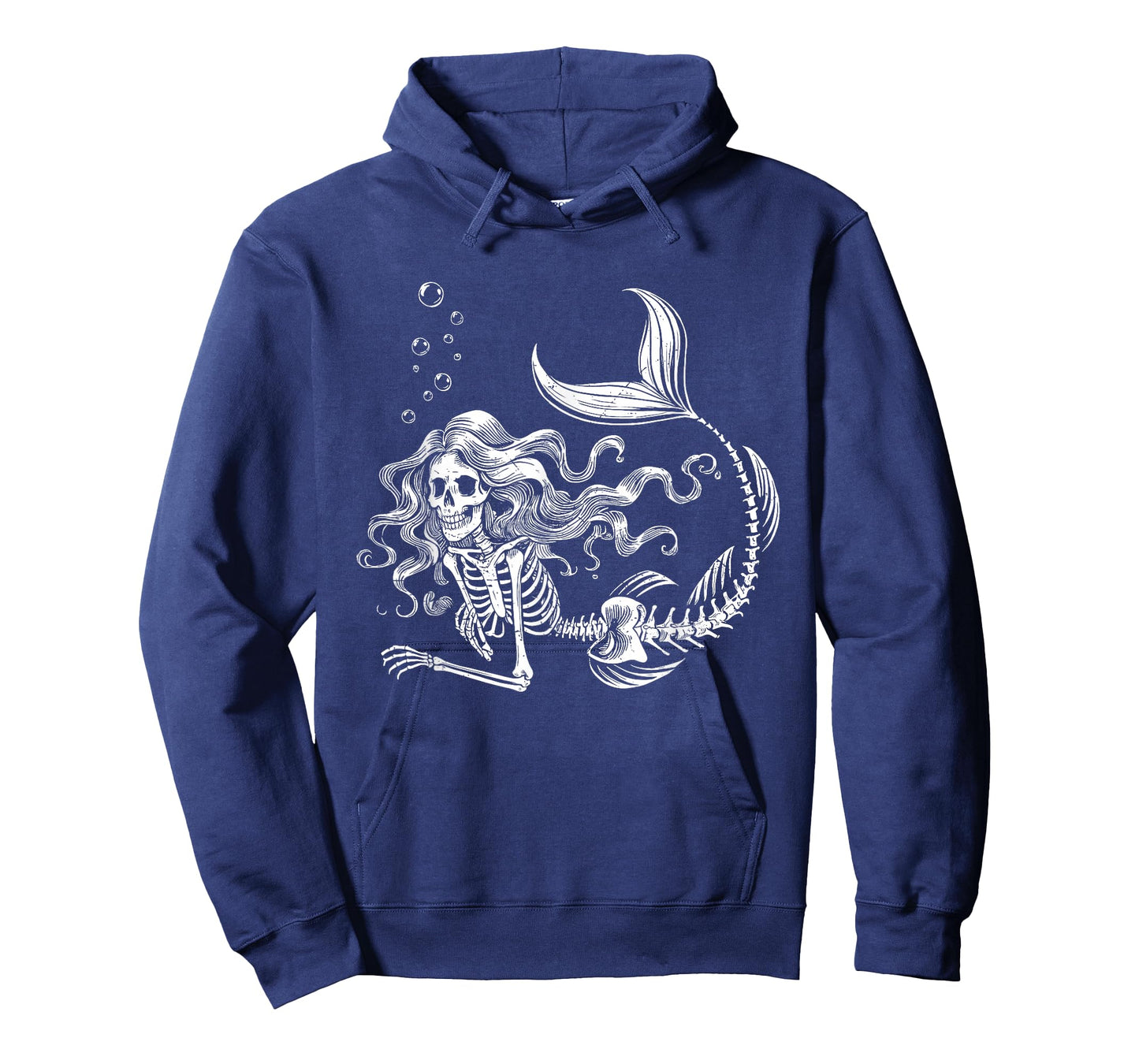 Funny Mermaid Skeleton Halloween Costume Women Girls Kids T-Shirt