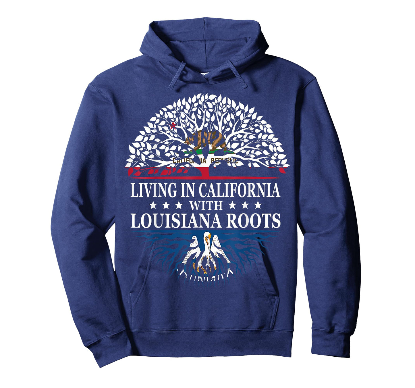 Living in California With Louisiana Roots T-Shirt