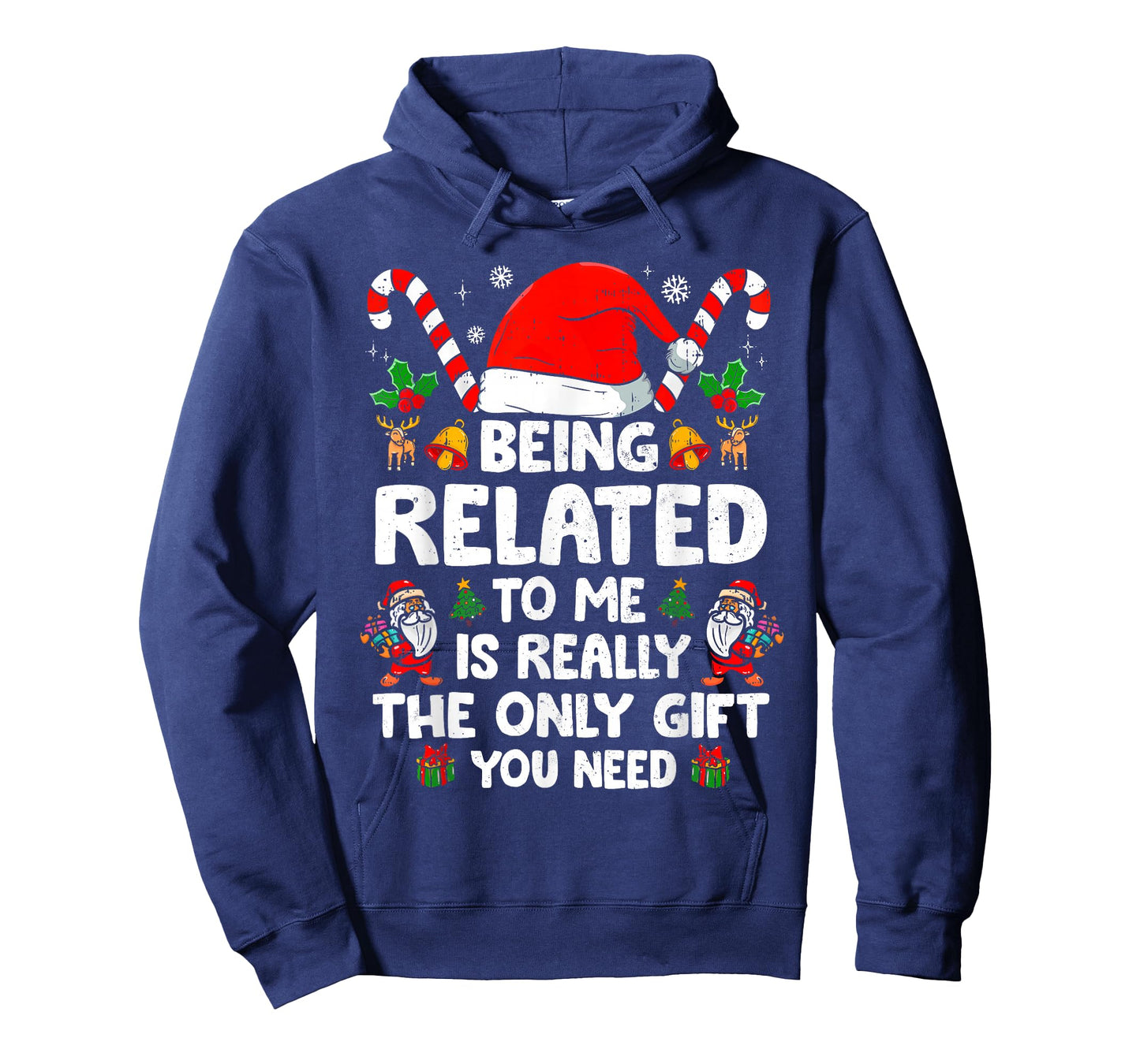 Being Related to Me Funny Christmas Family Xmas Pajamas T-Shirt