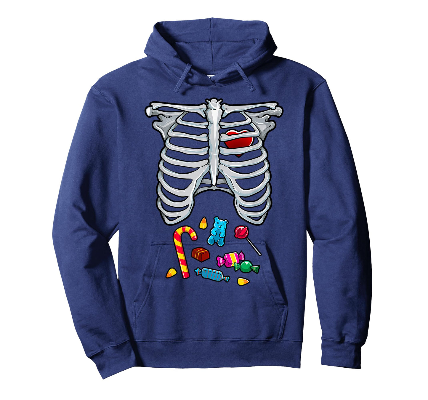 Halloween Costume XRay Skeleton Rib Heart Candy Adult Kids T-Shirt