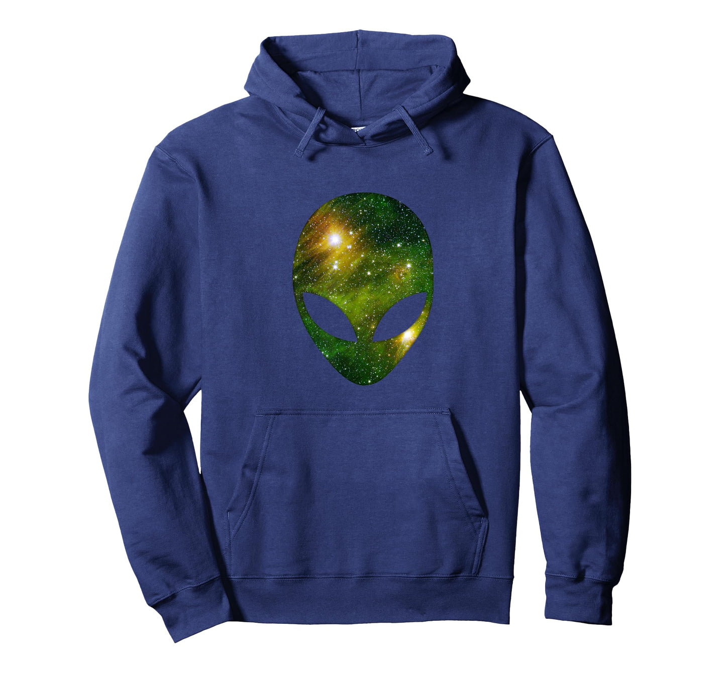 Cosmic Alien Head - Green Ufo Scifi Galaxy T-Shirt