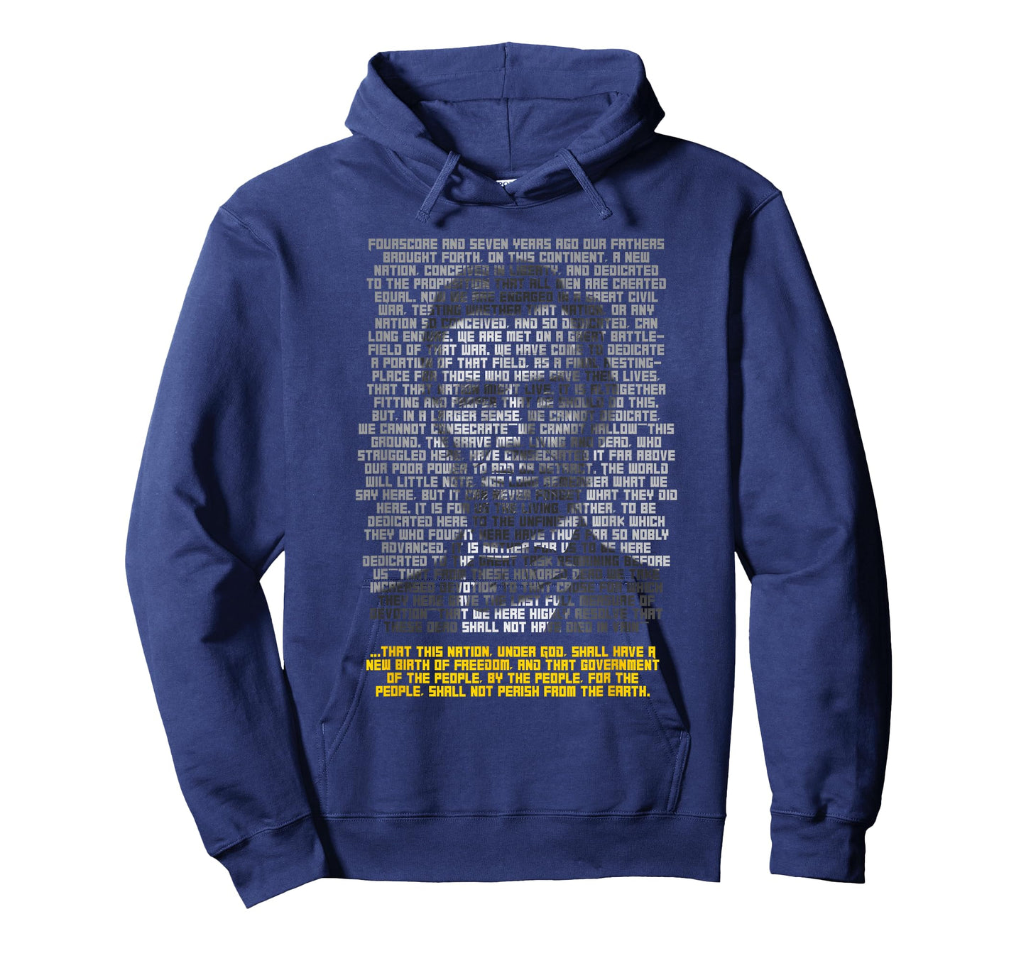Abraham Lincoln Portrait Gettysburg Address T-Shirt