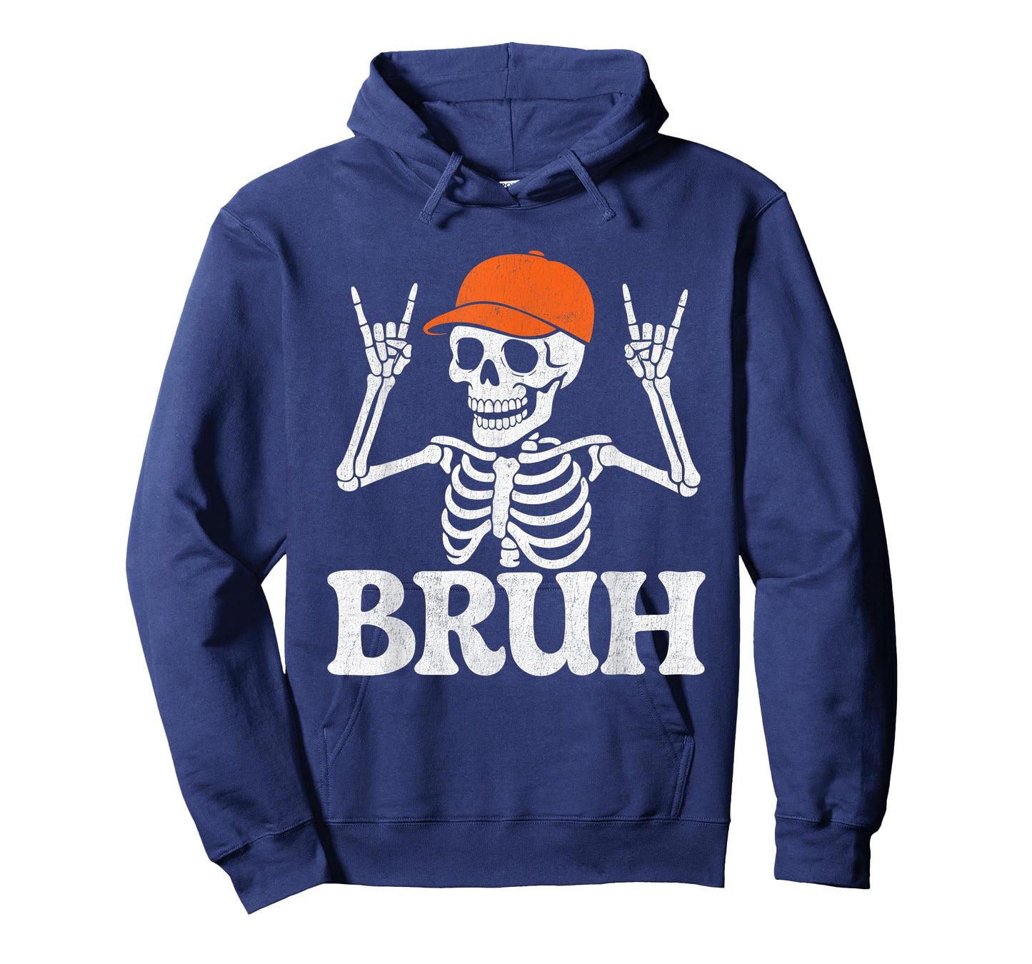 Cool Bruh Skeleton Rock On Halloween Men Boys Kids T-Shirt