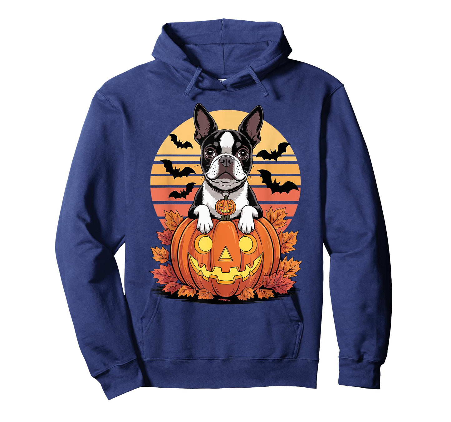 Halloween Retro Boston Terrier T-Shirt