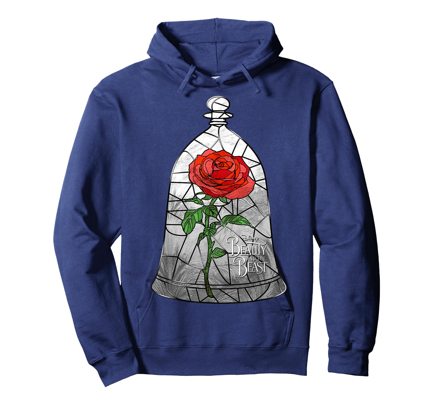 Disney Beauty & The Beast Inner Stained Glass Graphic T-S T-Shirt
