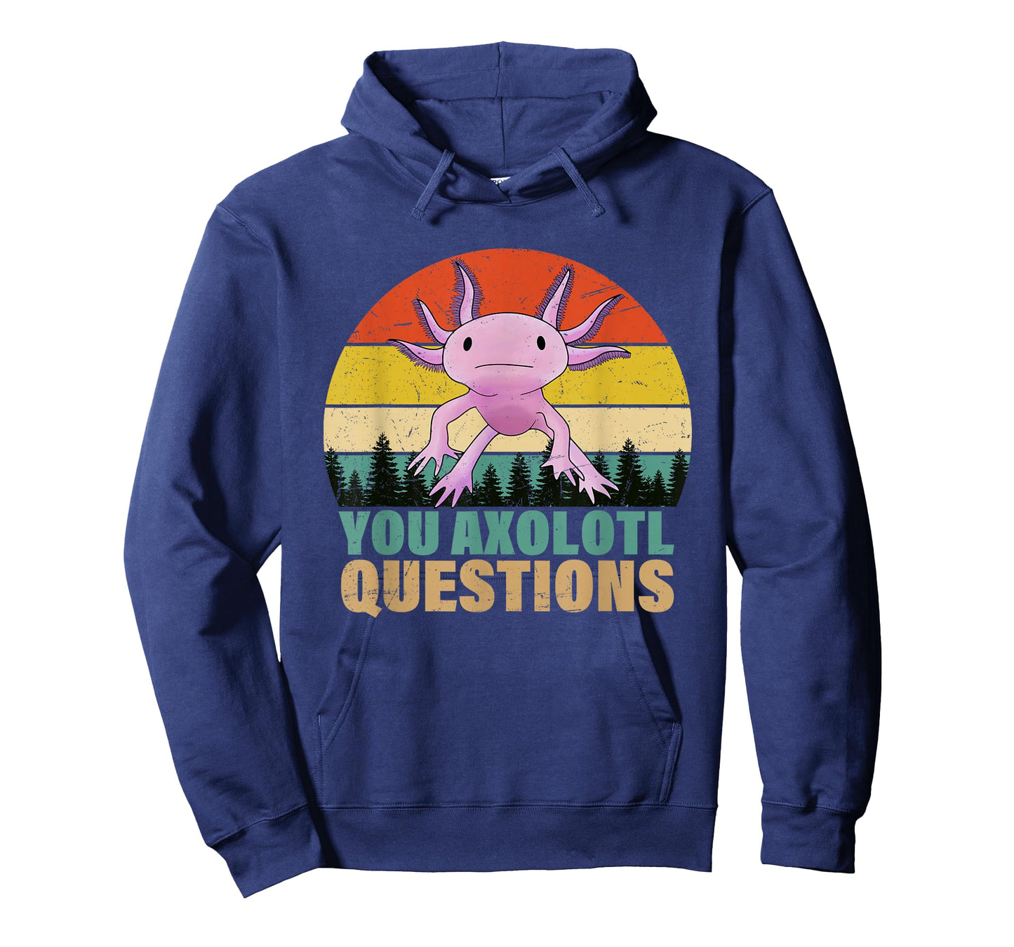 You Axolotl Questions Retro Funny Axolotl Amphibian Lovers T-Shirt