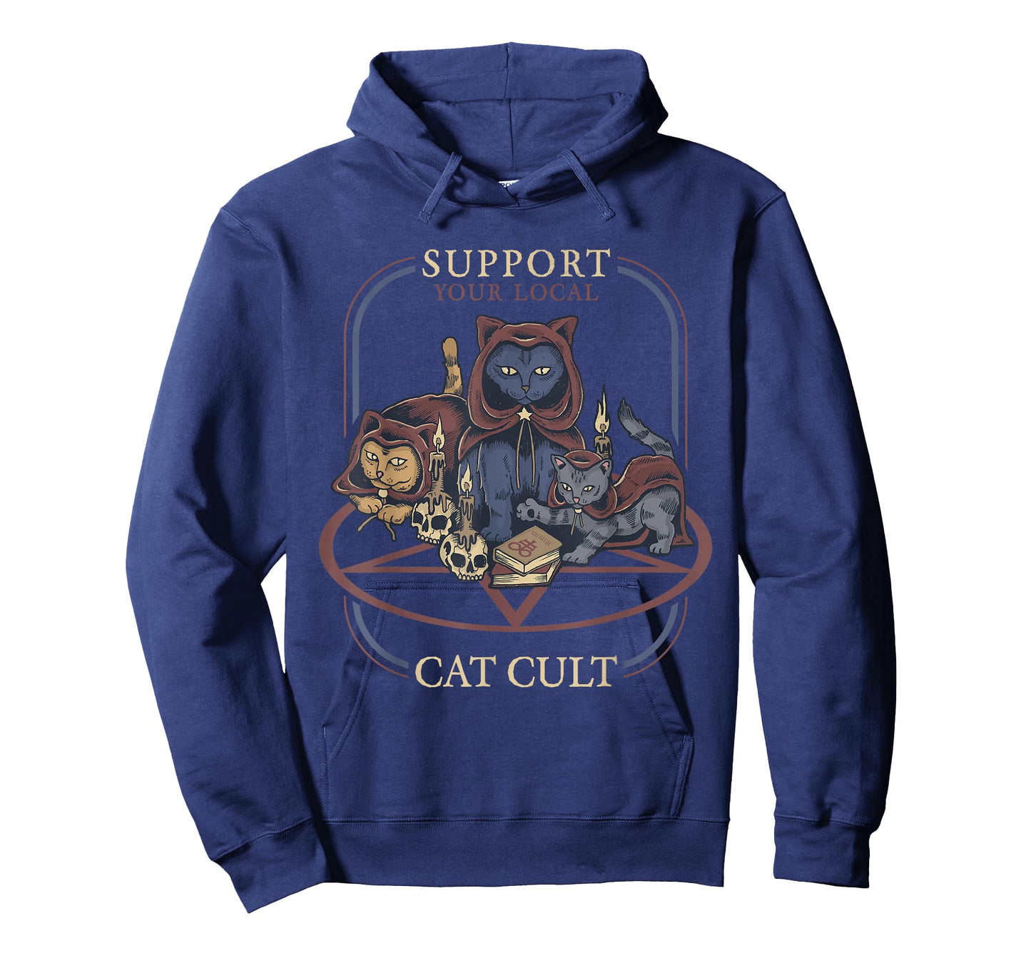 Support Your Local Cat Cult - Retro Occult T-Shirt