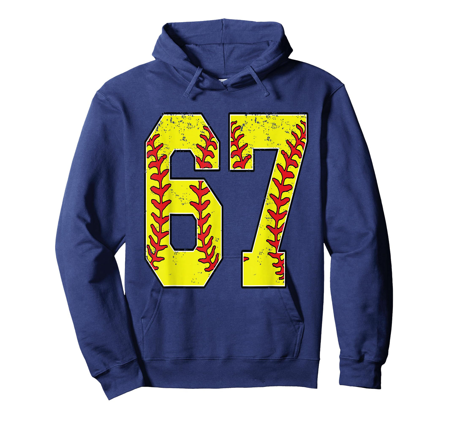 Number #67 Softball 67 Jersey Number Softball Lover T-Shirt