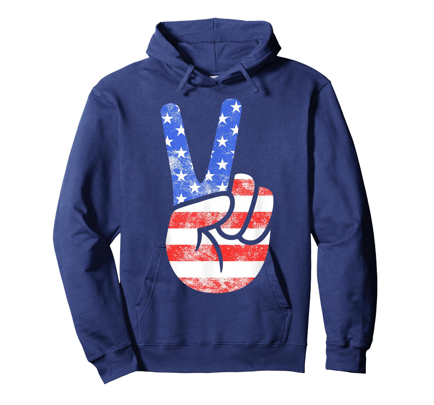 American Flag Peace Sign Hand Shirt USA 4th Fourth of July T-Shirt