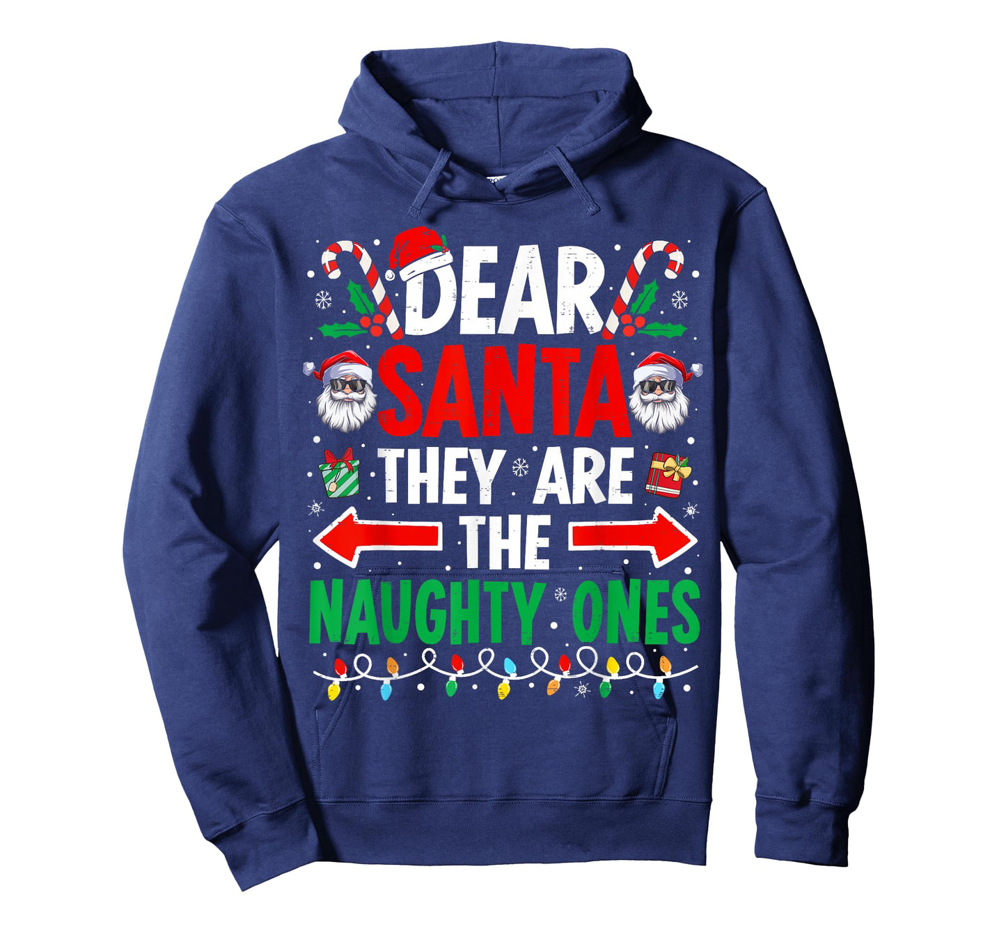 Dear Santa They are The Naughty Ones Funny Christmas T-Shirt