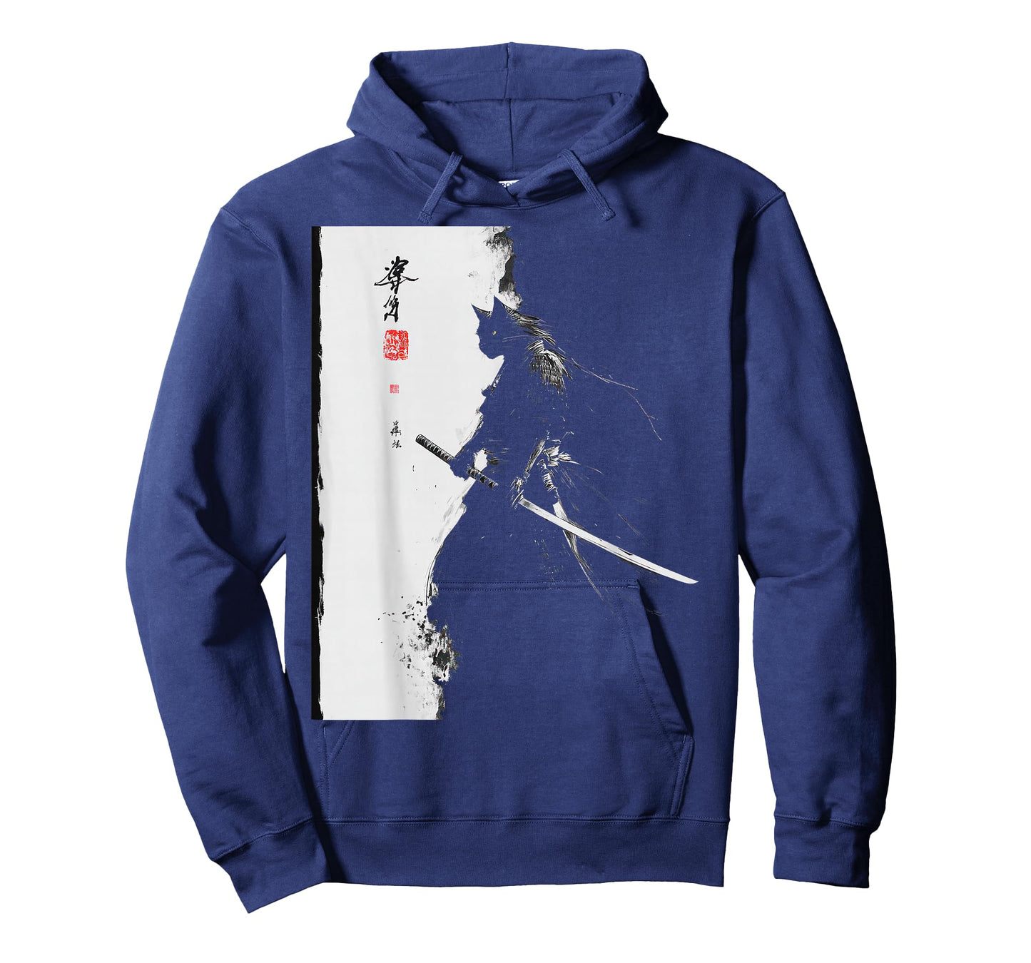 Vintage Samurai Cat Graphic Art Japanese Ukiyo-e T-Shirt