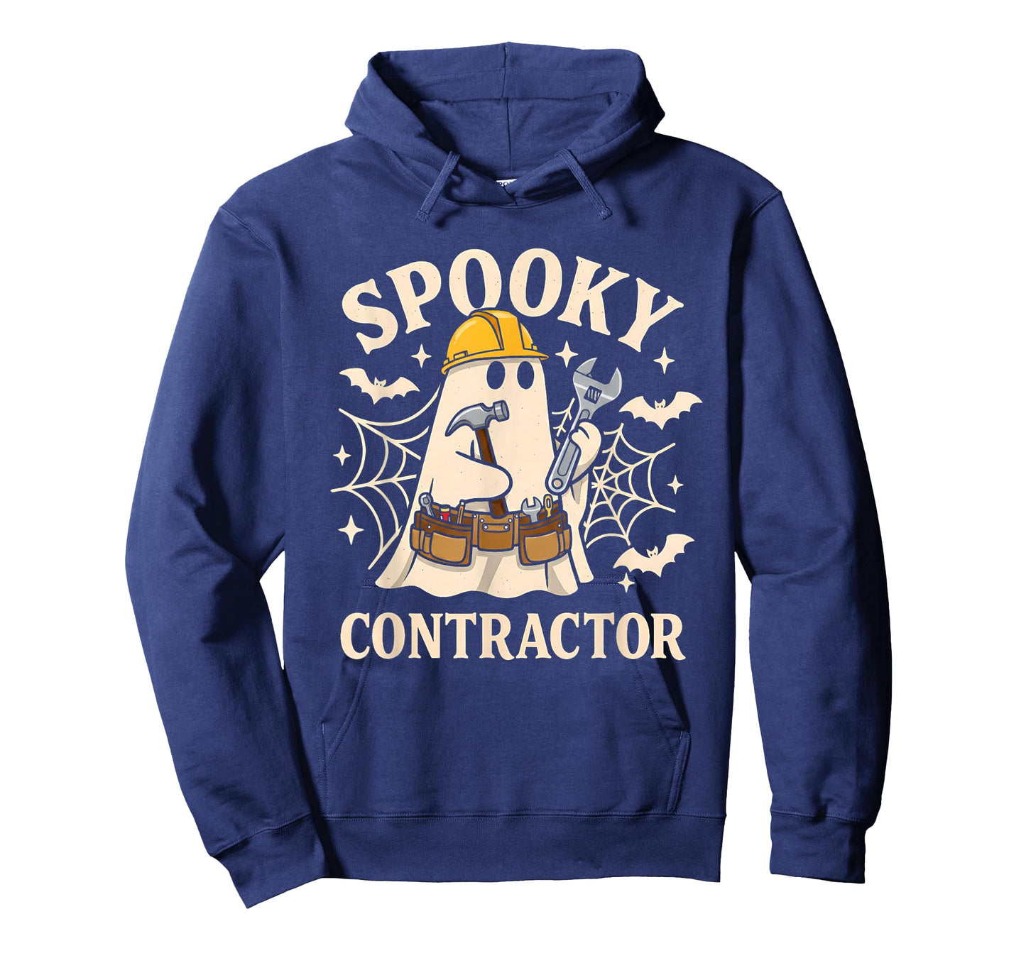Spooky Contractor Halloween Costume Ghost Funny Construction T-Shirt