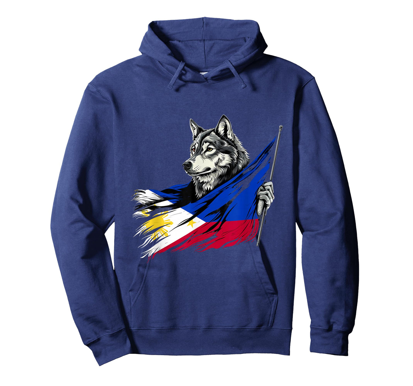 Philippines Flag Wolf Pilipinas Pride Filipino Roots Pinoy T-Shirt