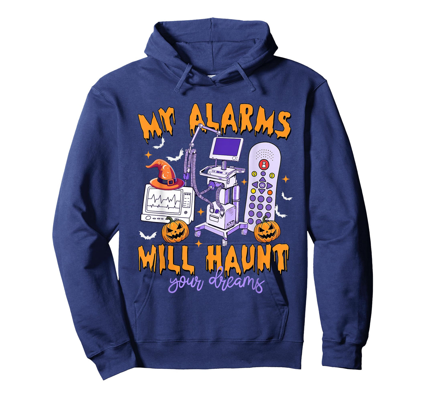My Alarms Will Haunt Your Dreams Telemetry Nurse Halloween T-Shirt