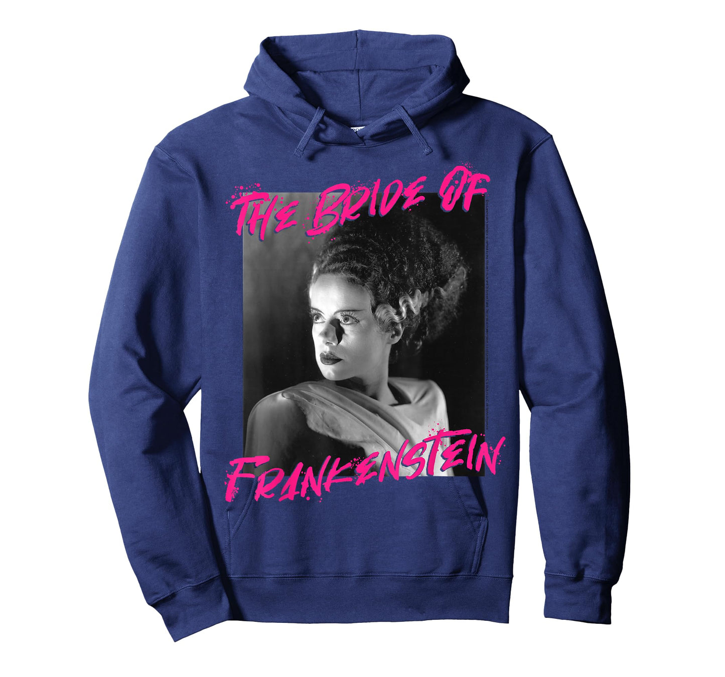 Universal Monsters The Bride Of Frankenstein Paint Splatter T-Shirt