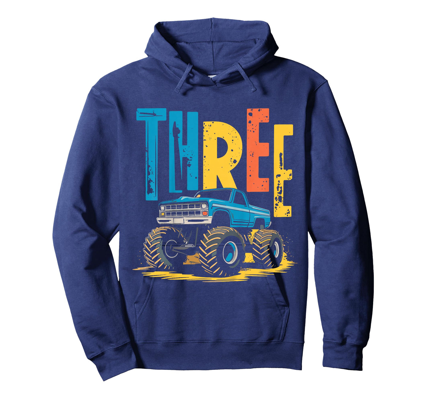 Kids 3 Year Old Monster Truck Birthday 3rd Birthday Monster Truck T-Shirt