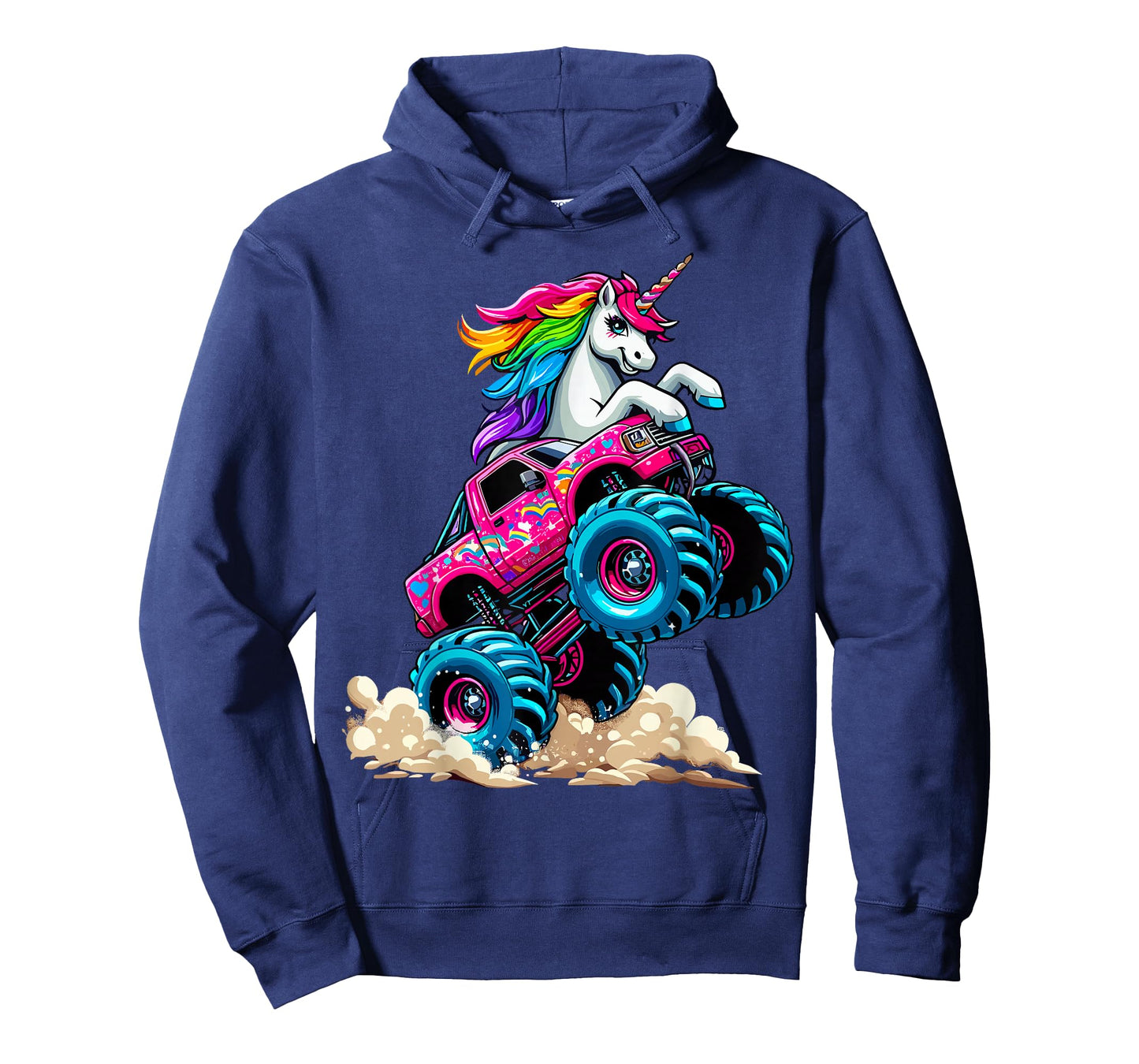 Unicorn Riding Monster Truck T-Shirt