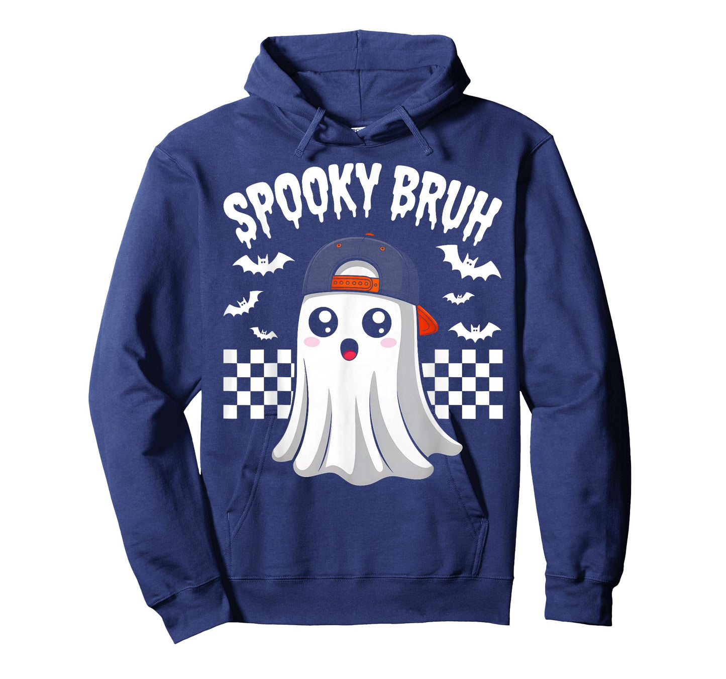 Spooky Bruh Funny Ghost Halloween Costume Boys Teens Kids T-Shirt