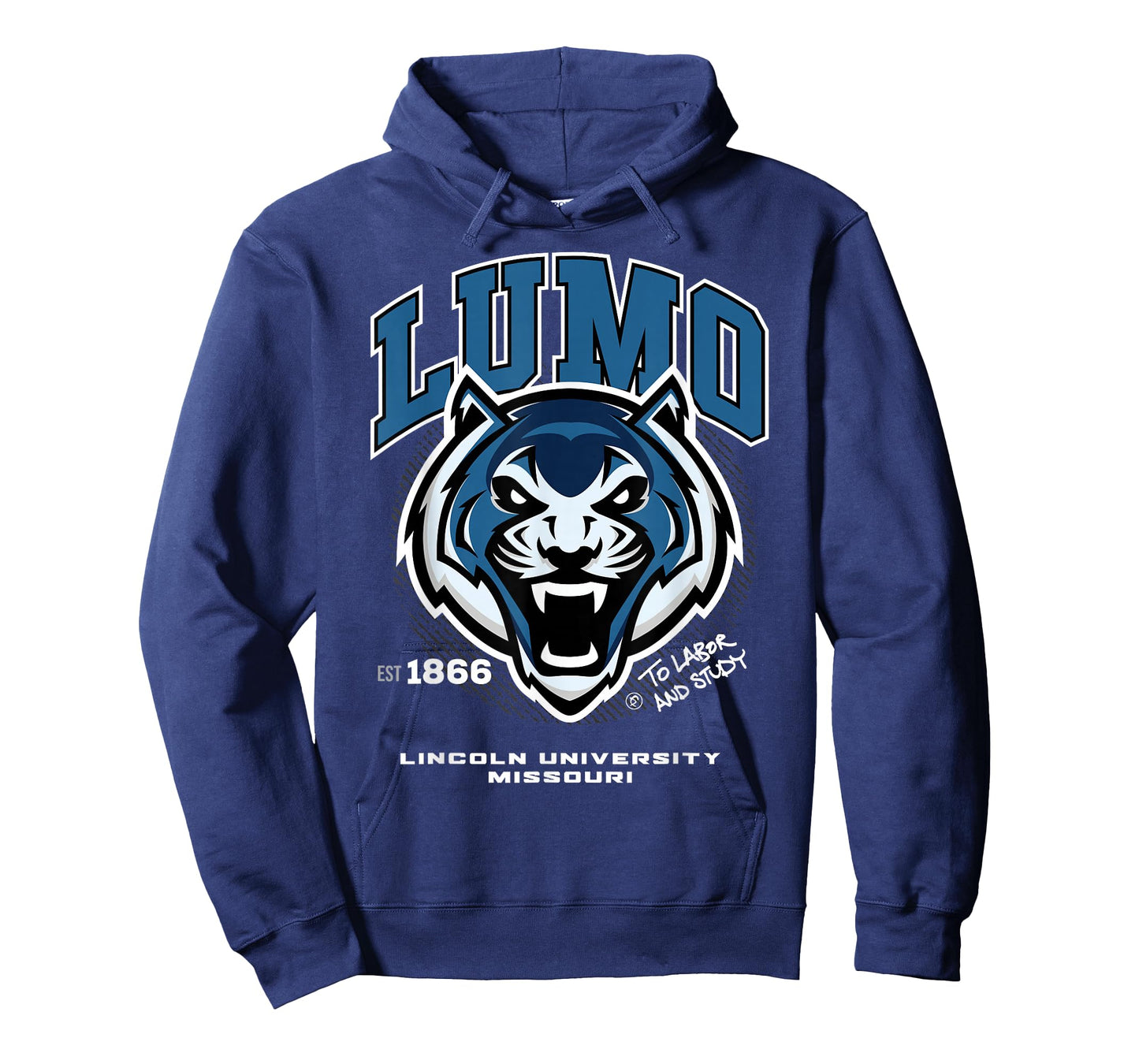 Lincoln University of Missouri - LUMO - HBCU - Blue Tigers T-Shirt