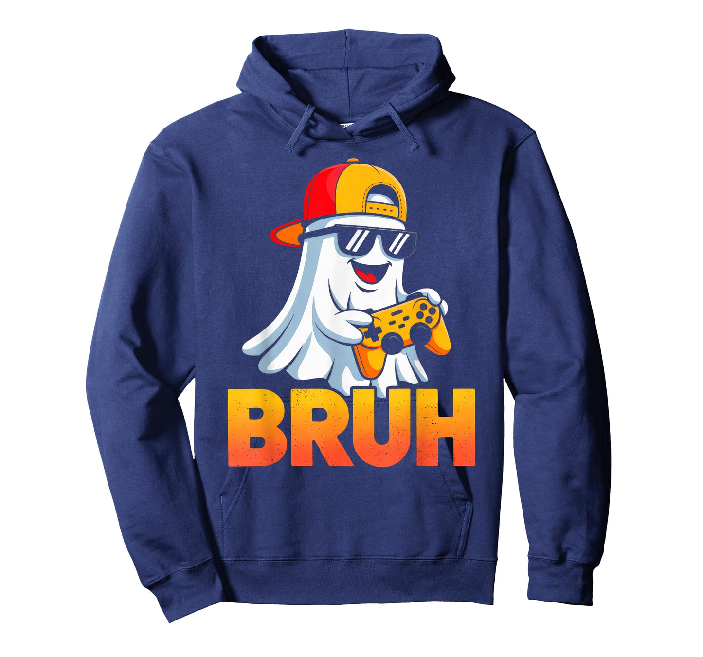 Bruh Ghost Halloween Costume Video Gamer Boys Men Teens Kids T-Shirt