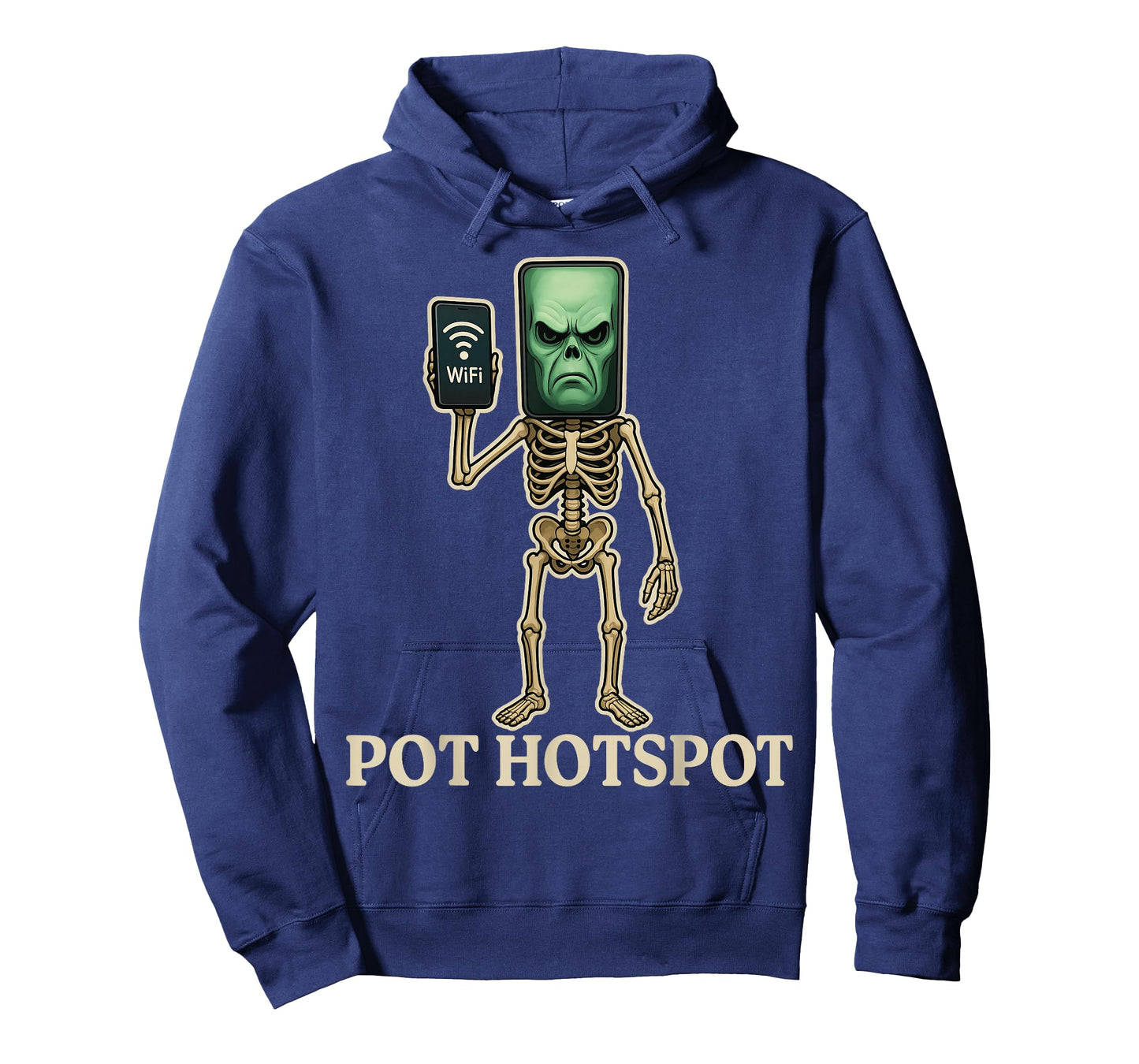 Pot Hotspot - Funny Halloween Brainrot Skeleton Kids Meme T-Shirt