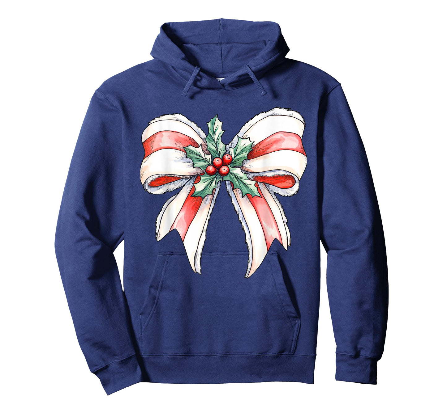 Coquette Christmas Bow Girls Women Holiday Ribbon Mistletoe T-Shirt