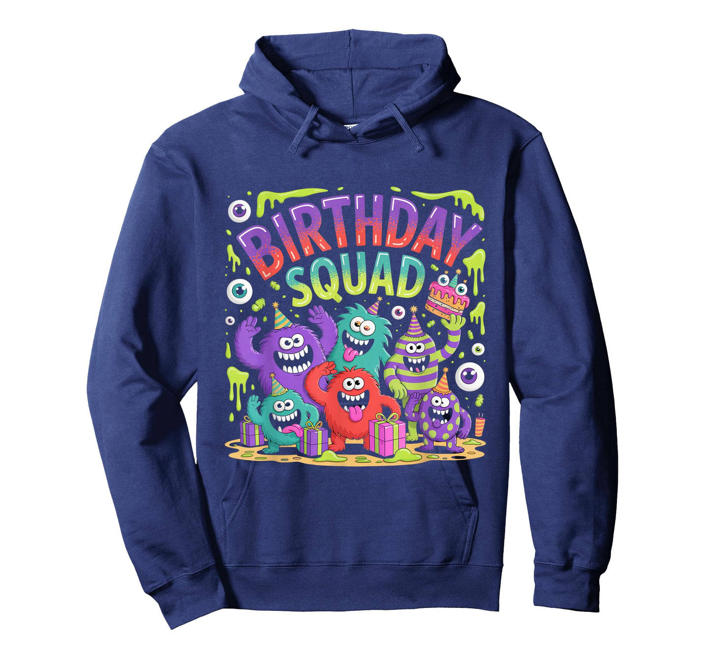 Cute Monster Birthday Squad Slime Party Crew T-Shirt