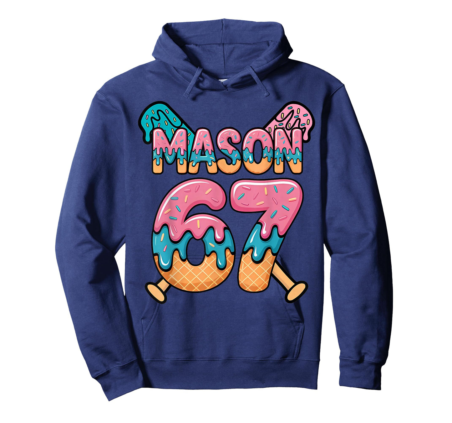 Six Seven Ice Cream Drip Sport 67 Fun Mason Meme T-Shirt