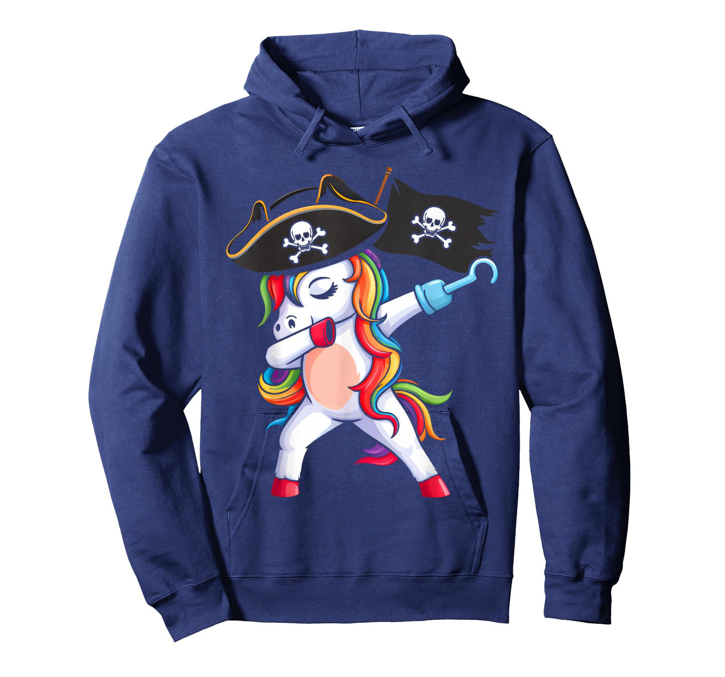 Dabbing Unicorn Pirate Girls Kids Funny Halloween Costume T-Shirt