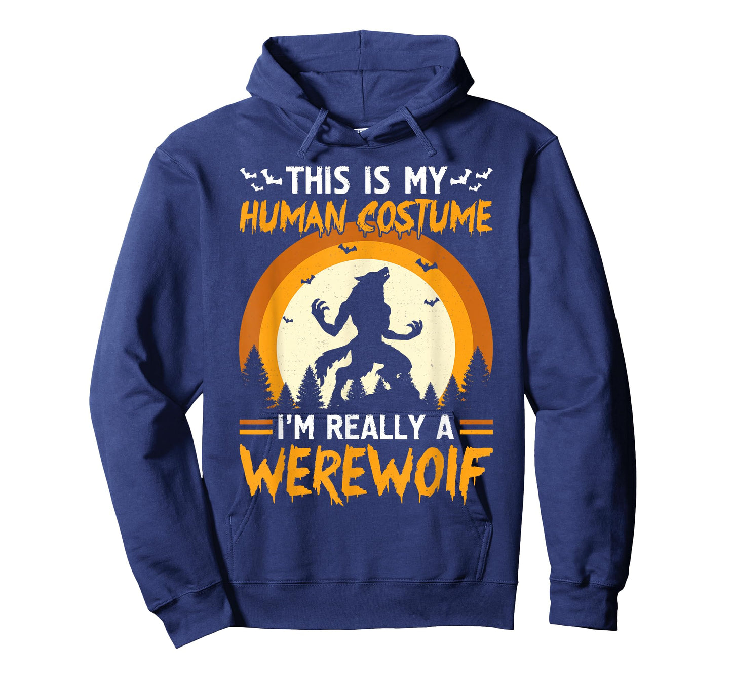 Funny This Is My Human Costume I'm Really a Werewolf Costume T-Shirt