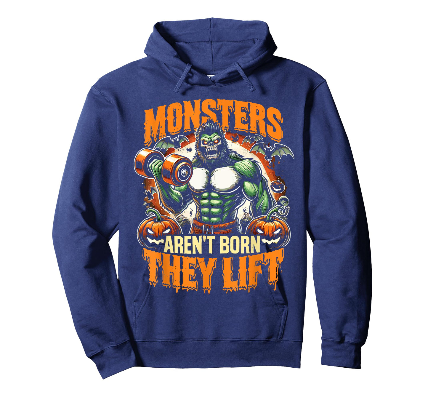 Halloween Workout Monsters Aren't Born They Lift Ghost T-Shirt
