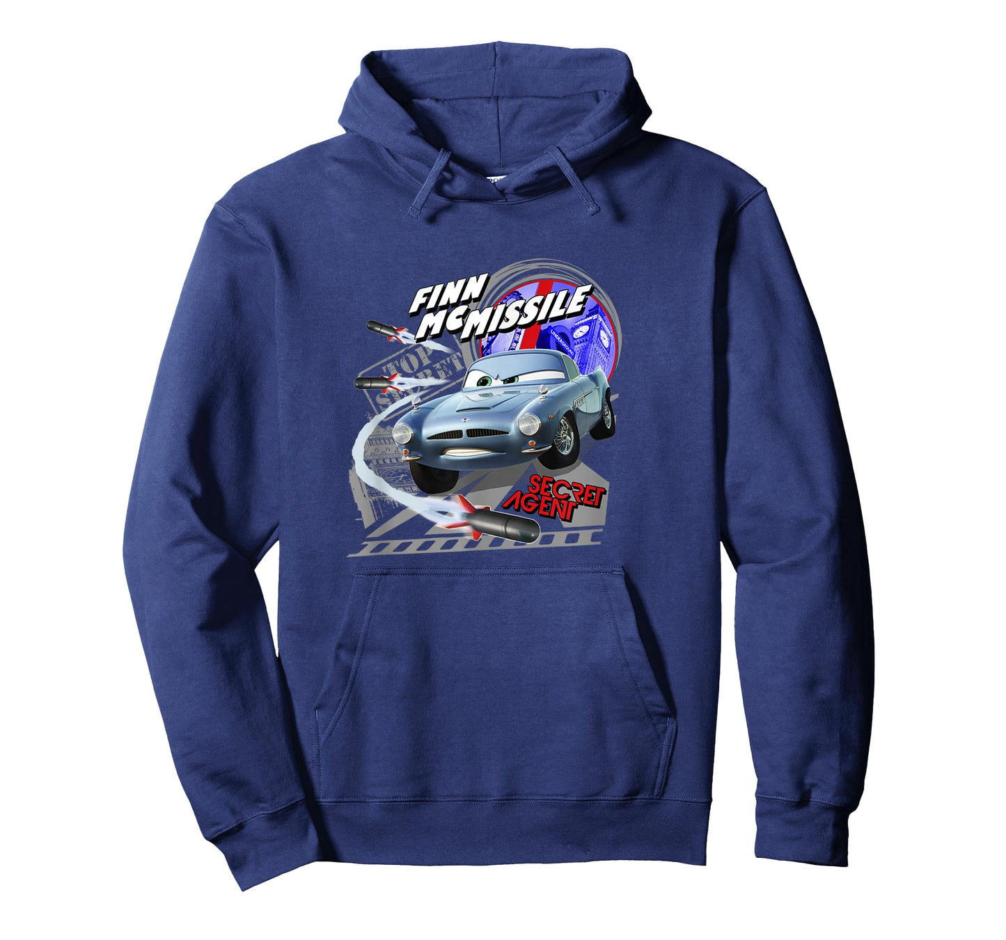 Disney Pixar Cars 2 Finn McMissile Secret Agent Poster T-Shirt