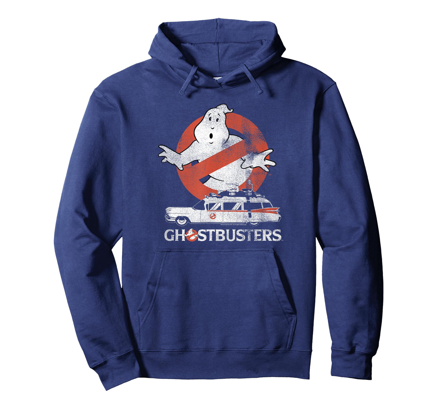 Ghostbusters No Ghost with Ectomobile Retro Movie T-Shirt