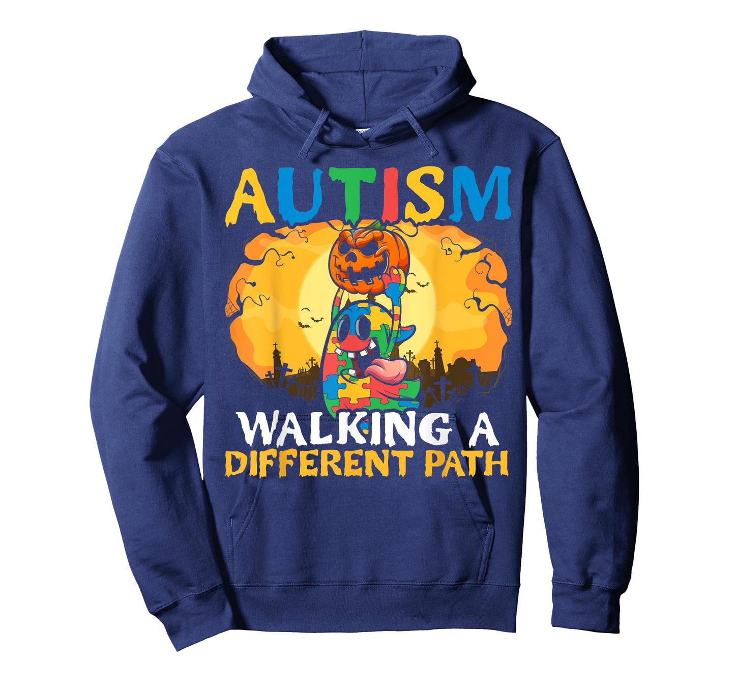 Autism Halloween Puzzle Trick Or Treat Autism Awareness T-Shirt
