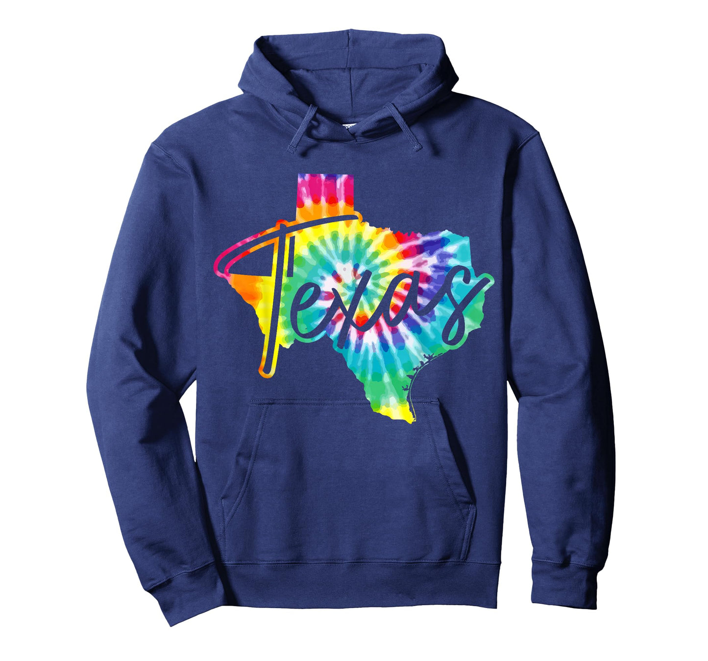 Texas Tie Dye State Map Pride Hippie Vintage Retro T-Shirt