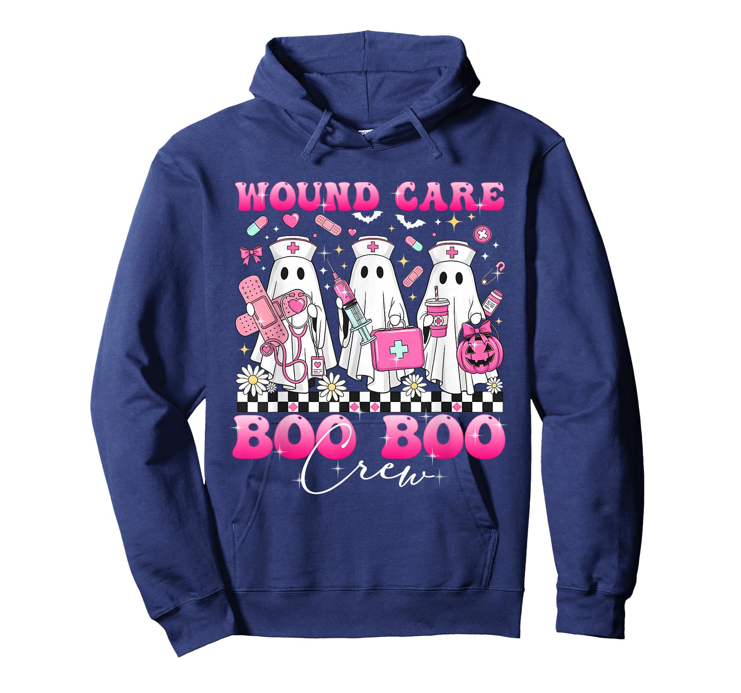Wound Care Boo Boo Crew Funny Nurse Ghost Halloween T-Shirt
