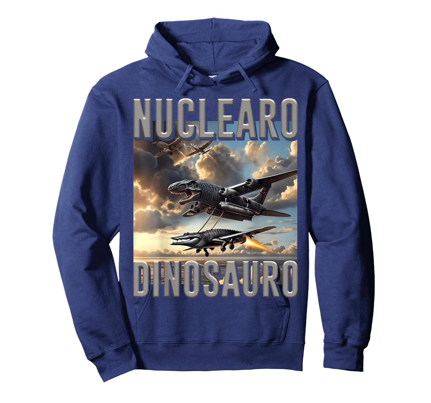 Italian Brainrot Character Nuclearo Dinosauro Kids Meme T-Shirt