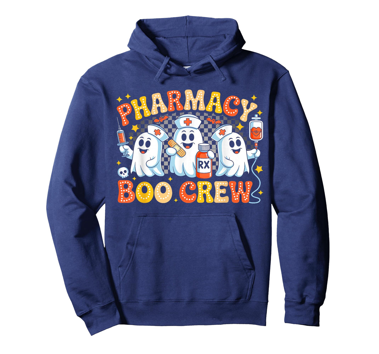 Groovy Pharmacy Boo Crew Ghost Pharmacist Tech Halloween T-Shirt