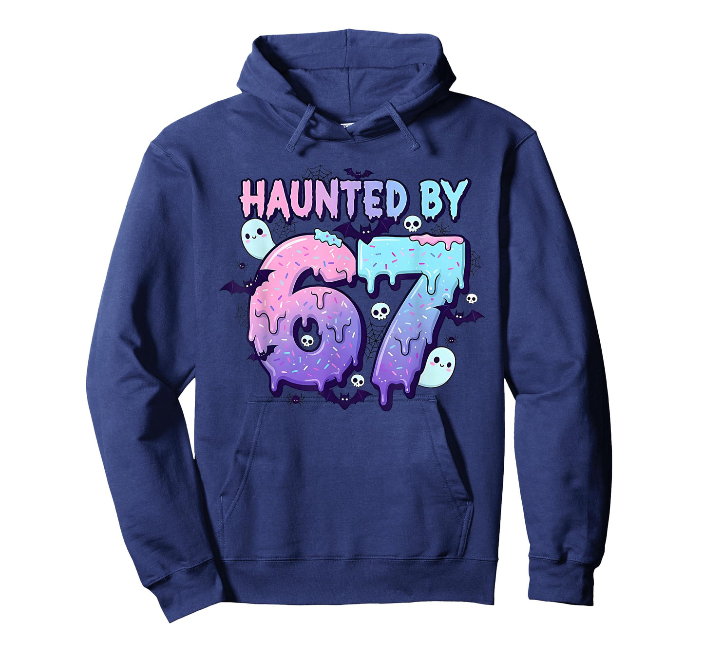 Haunted by 67 Drippy Ghost Meme Funny Halloween Girls Boys T-Shirt