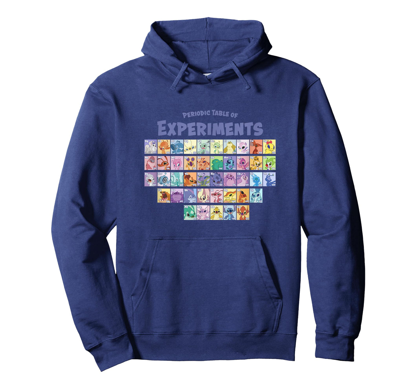 Disney Lilo & Stitch Periodic Table Of Experiments Big Logo T-Shirt
