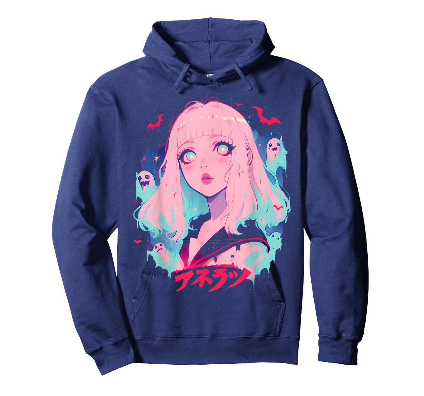 Goth Grunge Demon Anime Girl Waifu Horror Alt Aesthetic T-Shirt