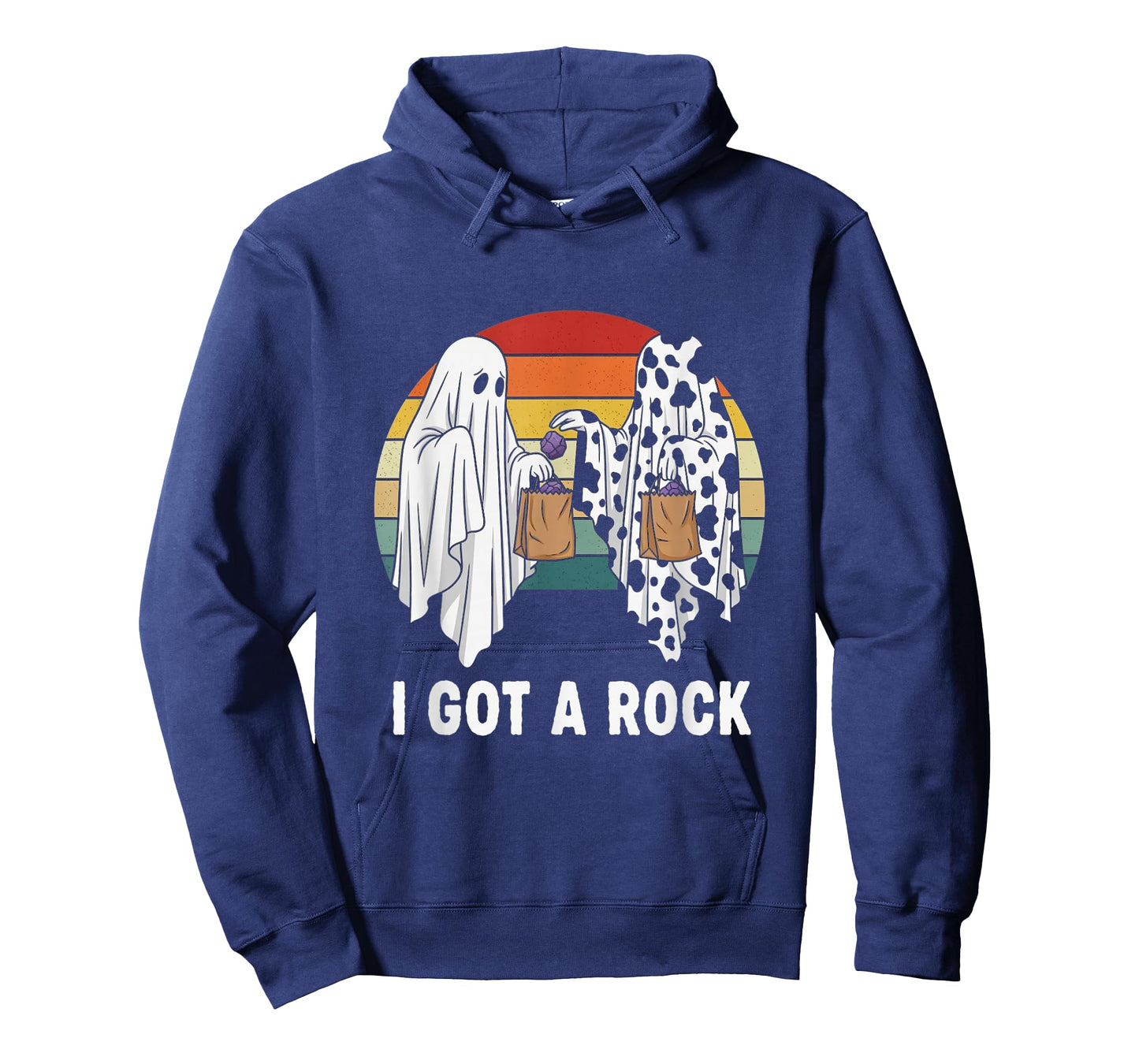 I Got A Rock Retro Ghost Trick Or Treat Spooky Halloween T-Shirt